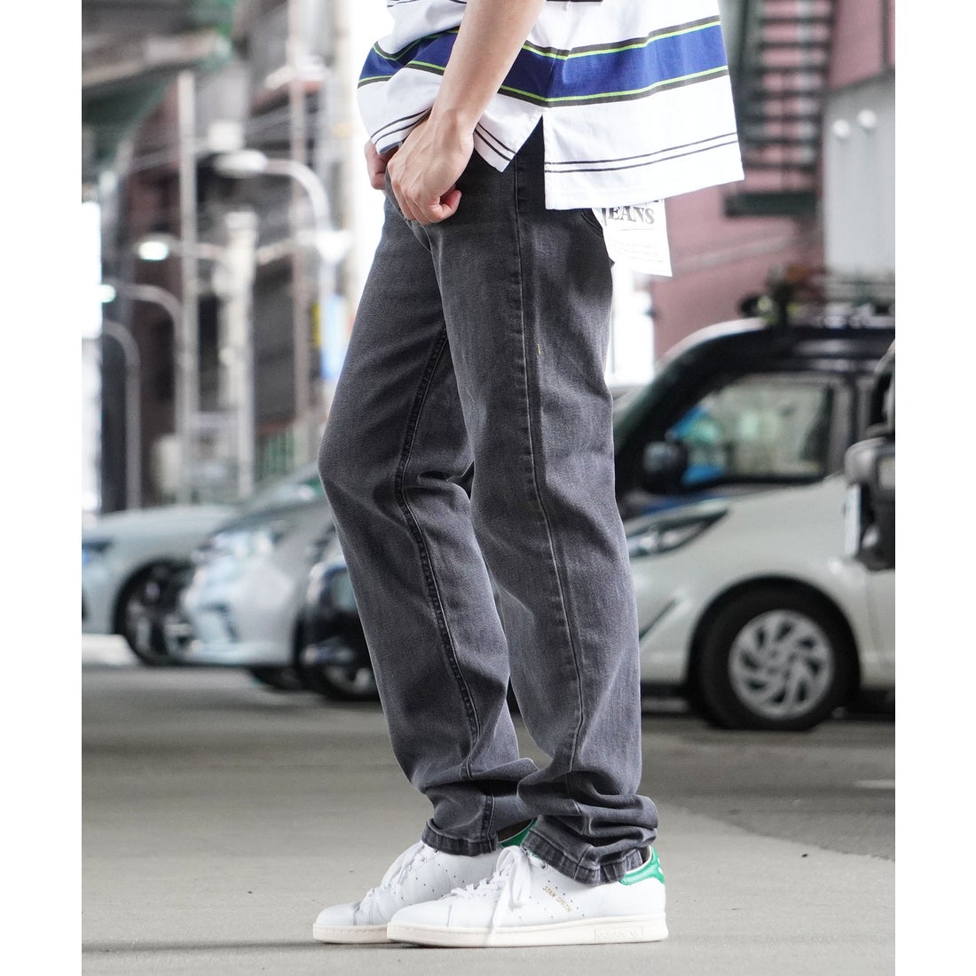 週末値下げ】 岡山デニム ストレッチクルーズパンツ Lサイズ 土日限定