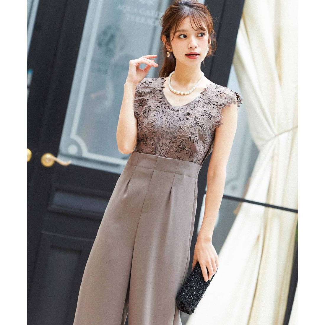 ✨新品未使用✨ニコルホワイト パンツ フォーマルドレス パーティ 結婚