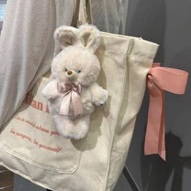 オーバータッシェ Ober Tashe アニマルマスコットキーホルダー大 （白