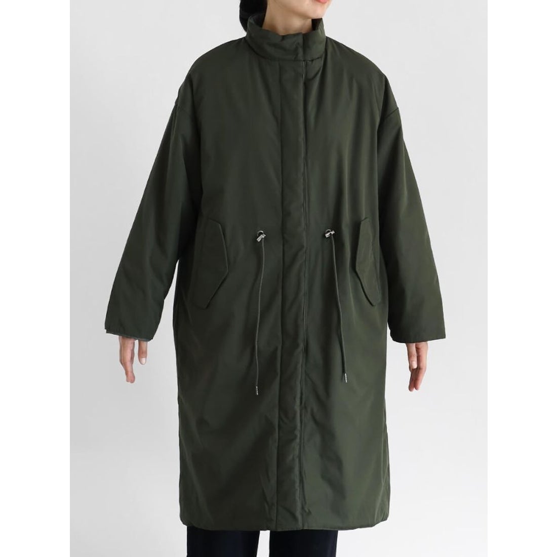 クローブ CLOVE リバーシブルスタンドカラーコート （カーキ