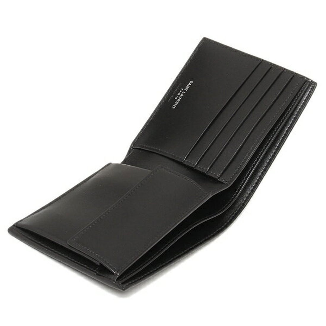 サンローラン SAINT LAURENT 財布 二つ折り財布 モノグラム ブラック