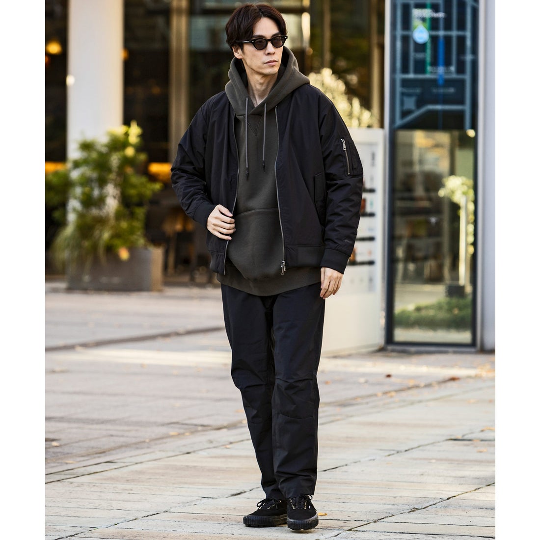 プラスフェニックス +phenix ボンバージャケット / 撥水 透湿