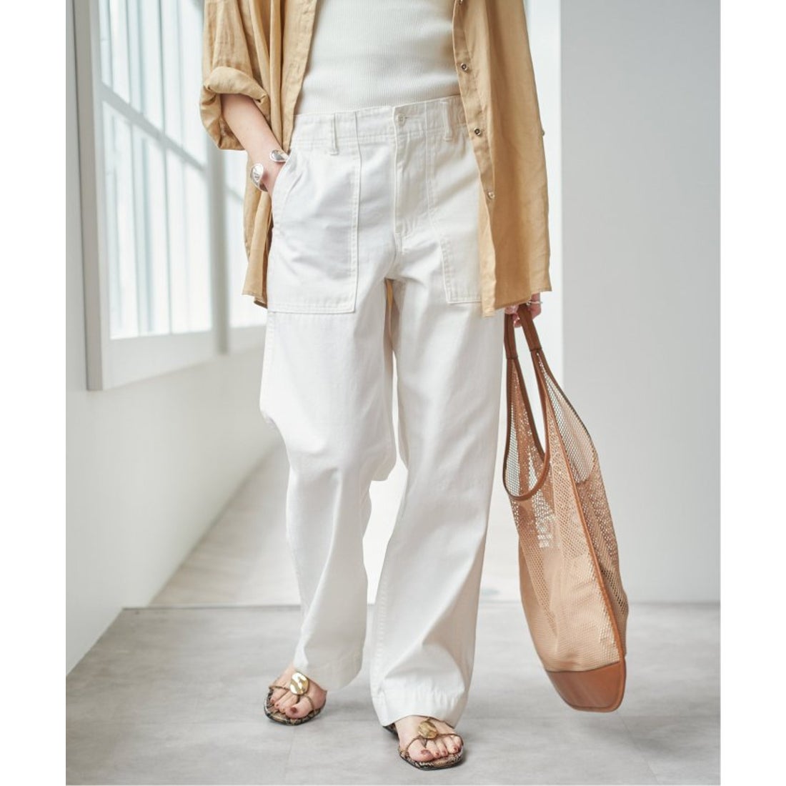 Spick and span ルーズベイカーパンツ ベージュ40 Spick and span