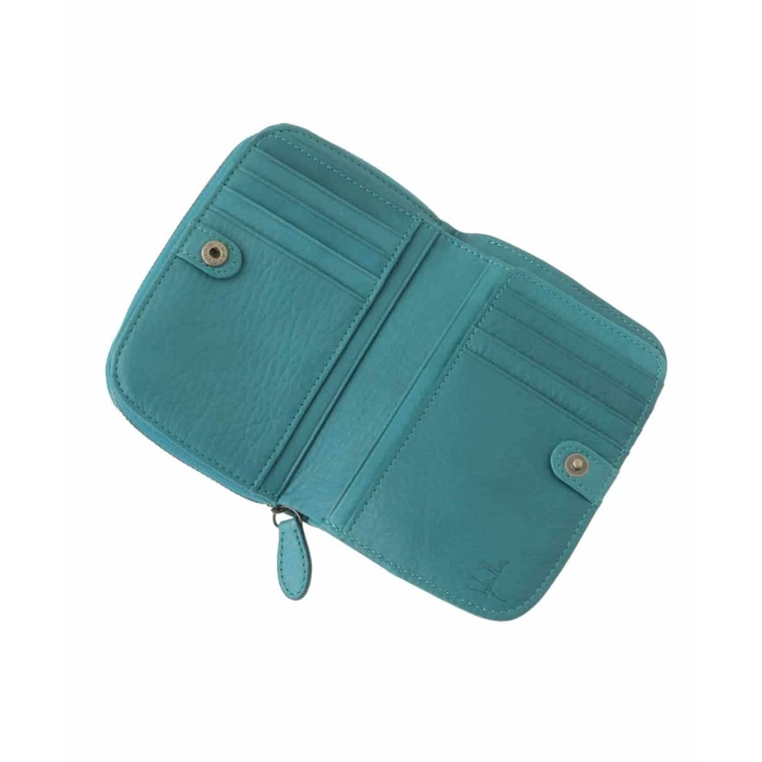 シビラ Sybilla ノットデザイン二つ折りウォレット （グリーン） -靴