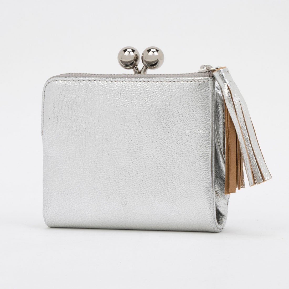 ペルケ perche マルチスタッズがま口二つ折りウォレット （SV