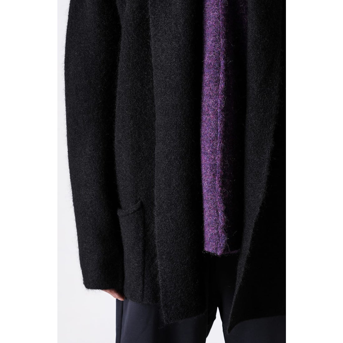 リップヴァンウィンクル RIPVANWINKLE Mohair Solid Rever Carde