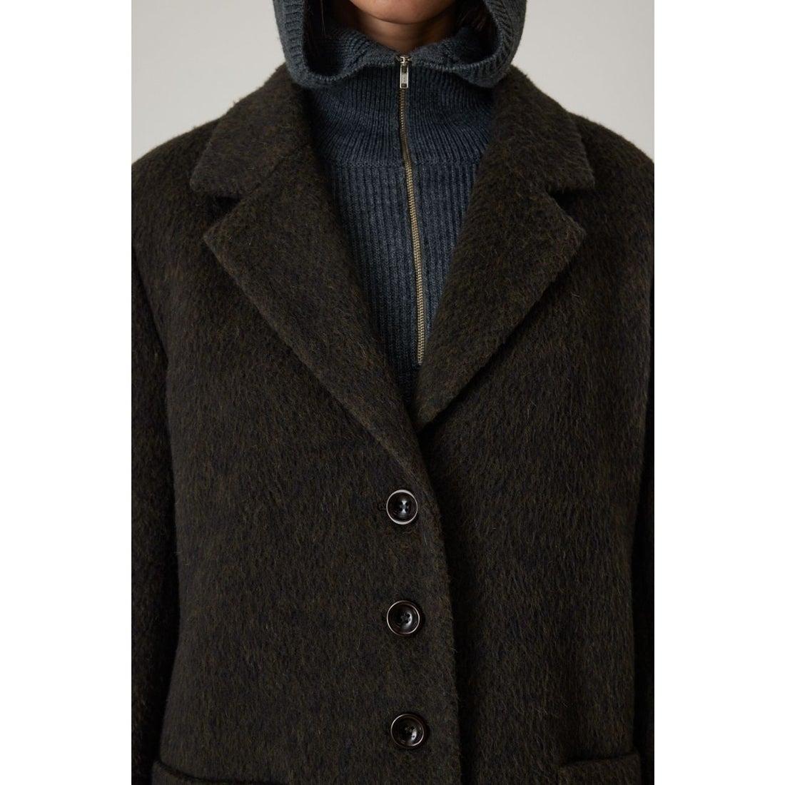 リムアーク RIM.ARK Mix color shaggy JK （BRN） -アウトレット通販