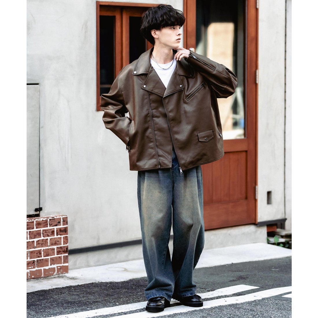 形◎ lether ranch レザージャケット XL 80s カナダ製 牛革 形