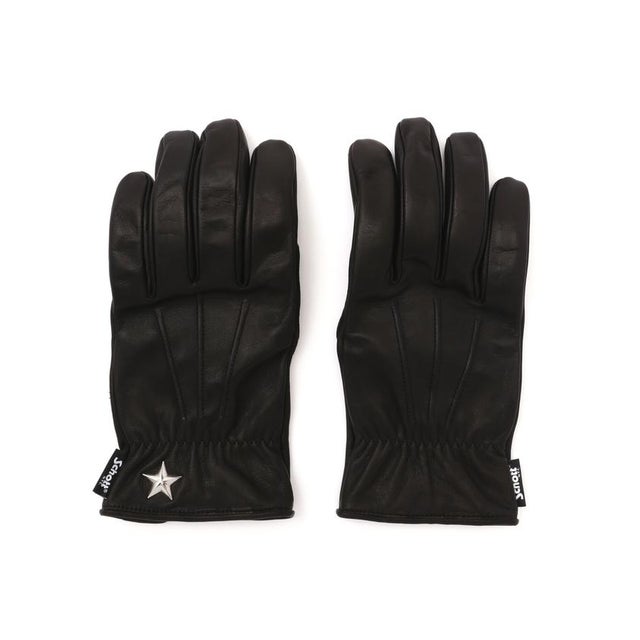 Schott ショット 革手袋 ジップ レザーグローブ Mサイズ ブラック