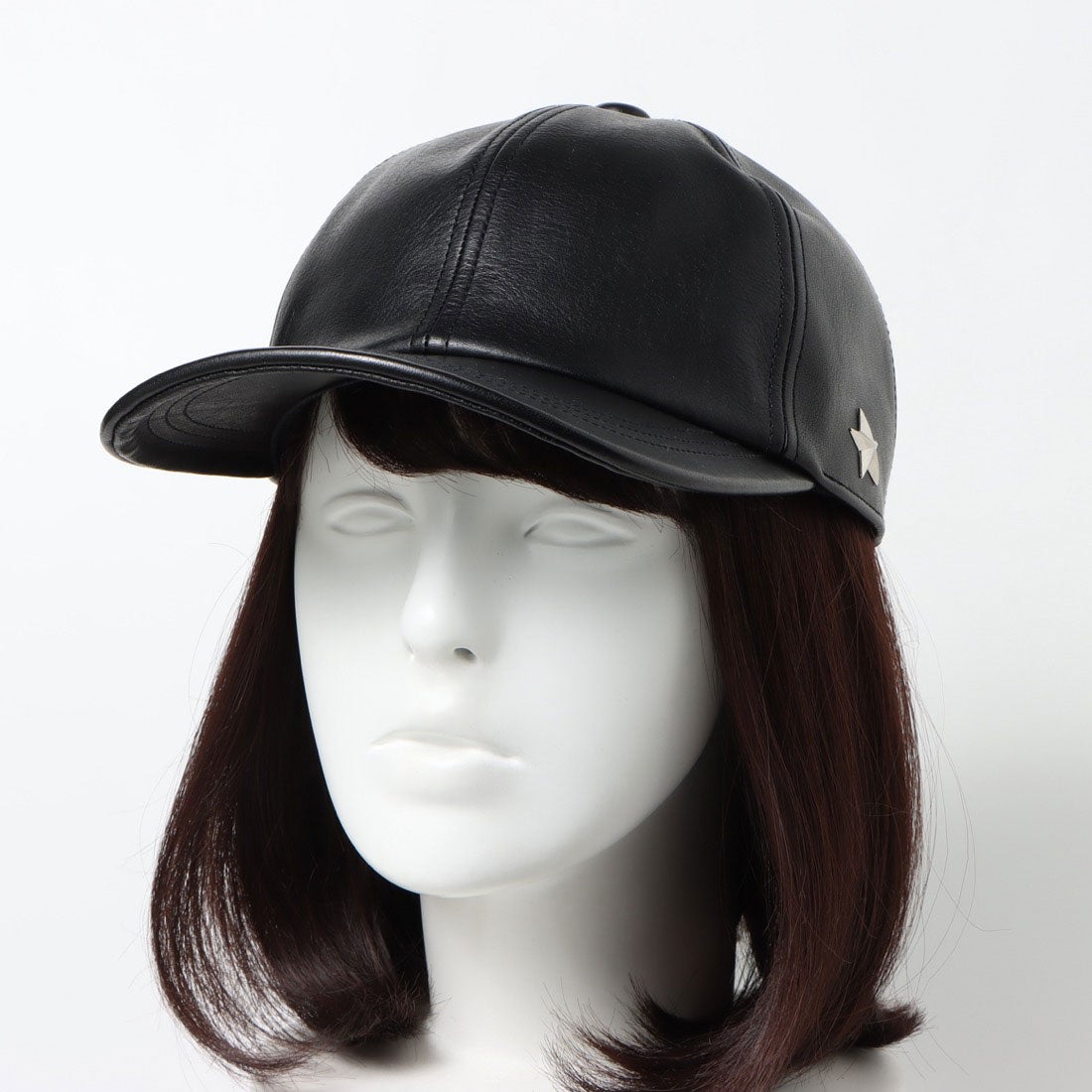 ショット Schott ONE STAR LEATHER CAP （BLACK） -ファッション通販