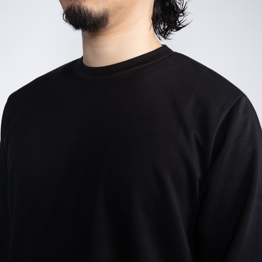 別注】＜FORTUNA HOMME＞大人のロンT（ブラック） -WWSワークウェア