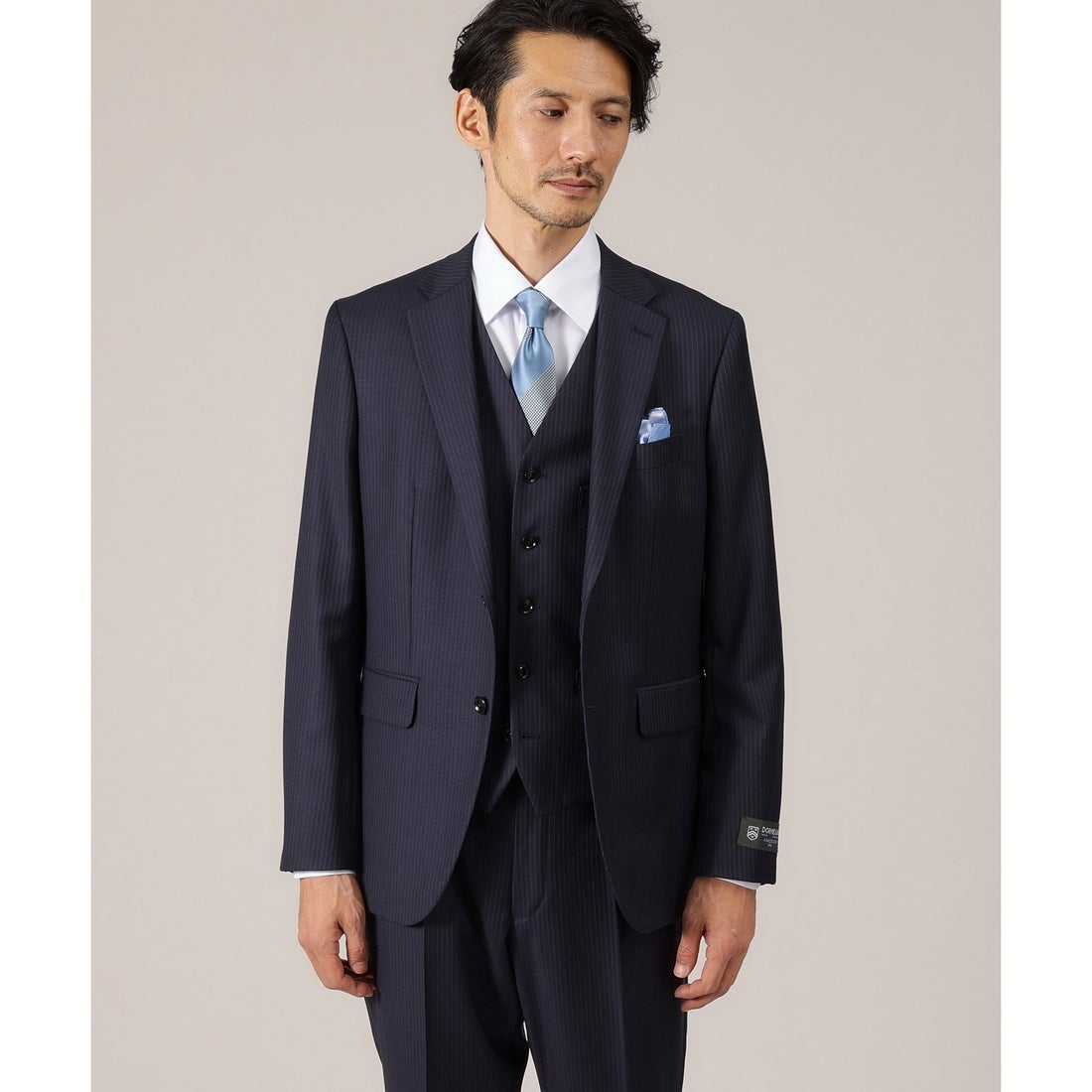 タケオキクチ DORMEUIL スリーピース対応 ベスト L グレー へリンボン