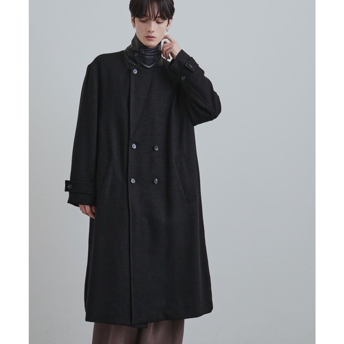 ティーケー タケオ キクチ tk.TAKEO KIKUCHI ツイードダブルオーバー