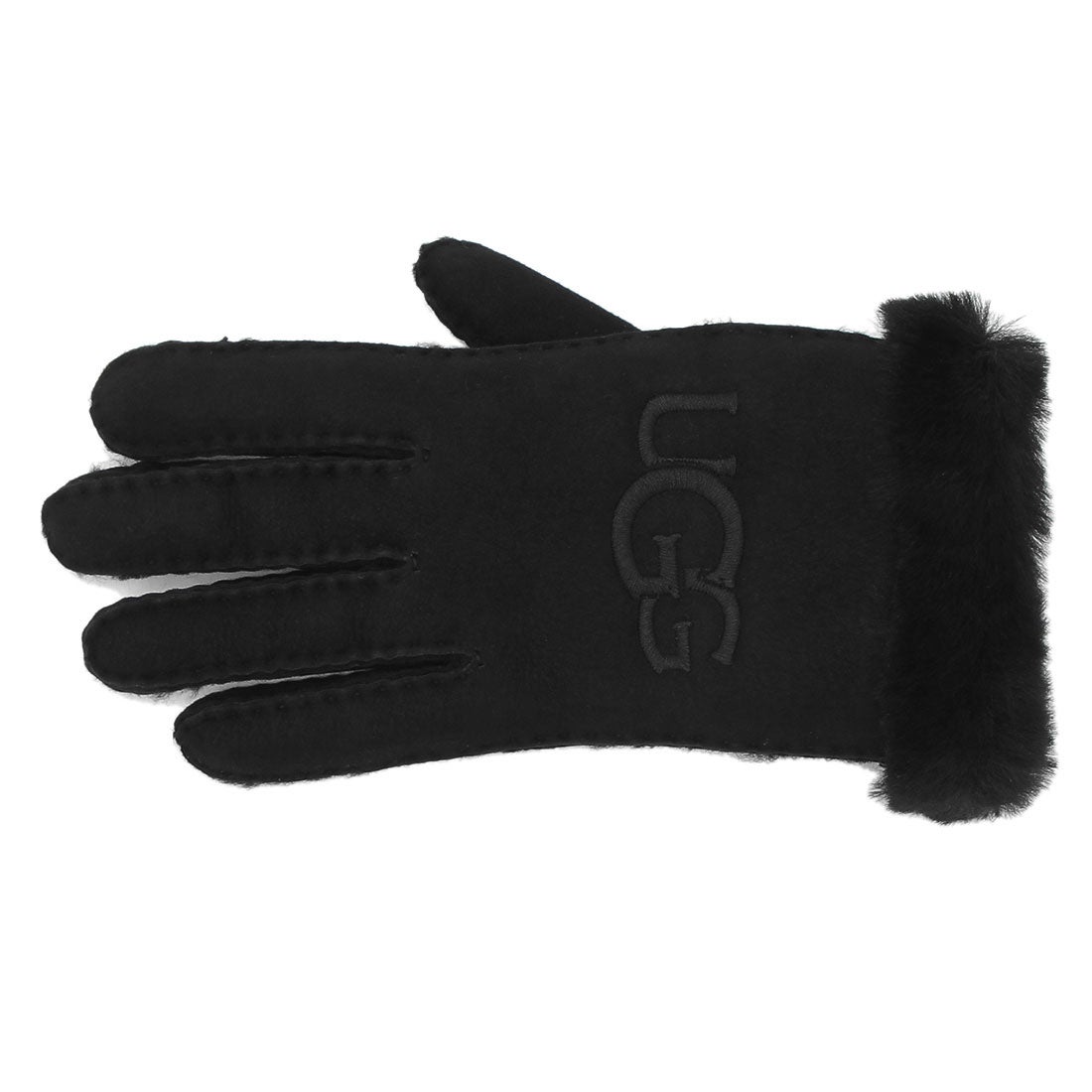 アグ UGG 手袋 シープスキン エンブロイダー グローブ ブラック