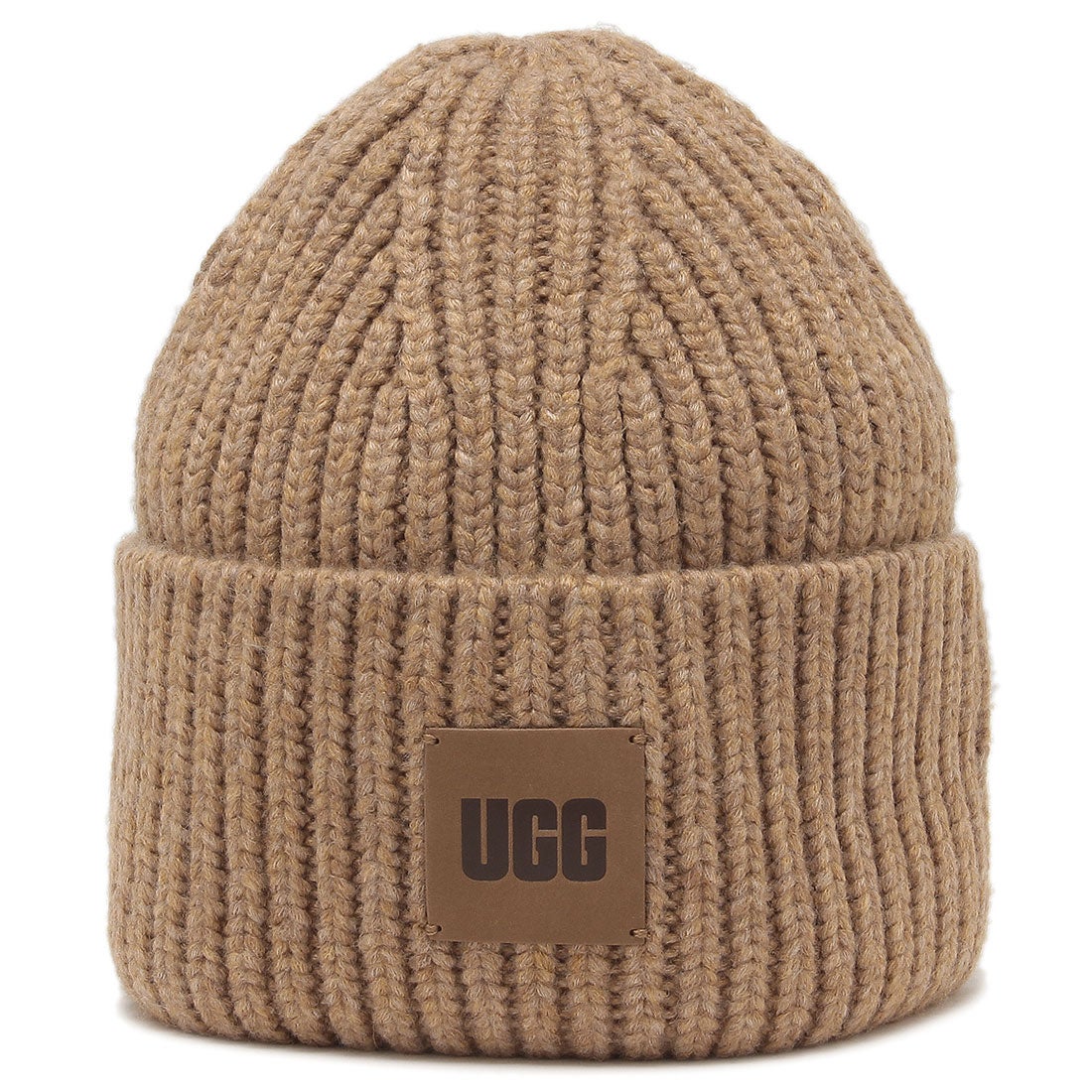 アグ UGG 帽子 チャンキーリブビーニー ベージュ メンズ レディース