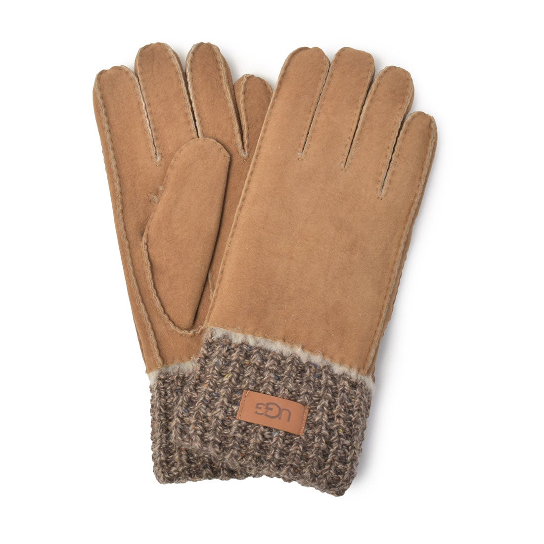アグ UGG Sheepskin Knit Cuff Glove 手袋 （チェスナット