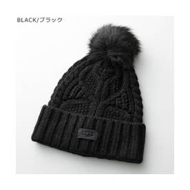 アグ UGG UGG ニット帽 Cable Beanie with Pom 100819 （BLACK