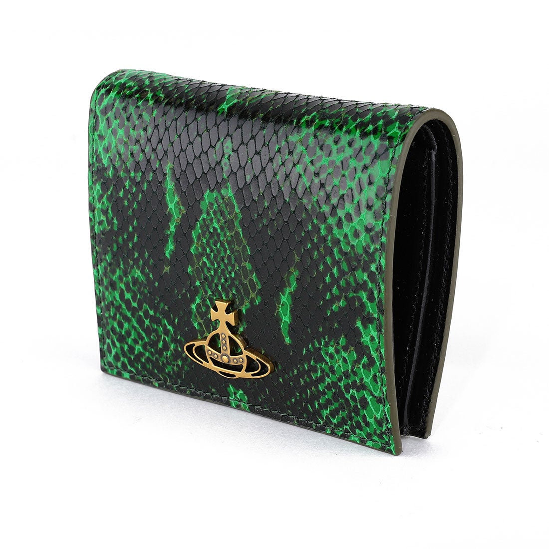 ヴィヴィアンウエストウッド 二つ折り財布 ダービー グリーン マルチ