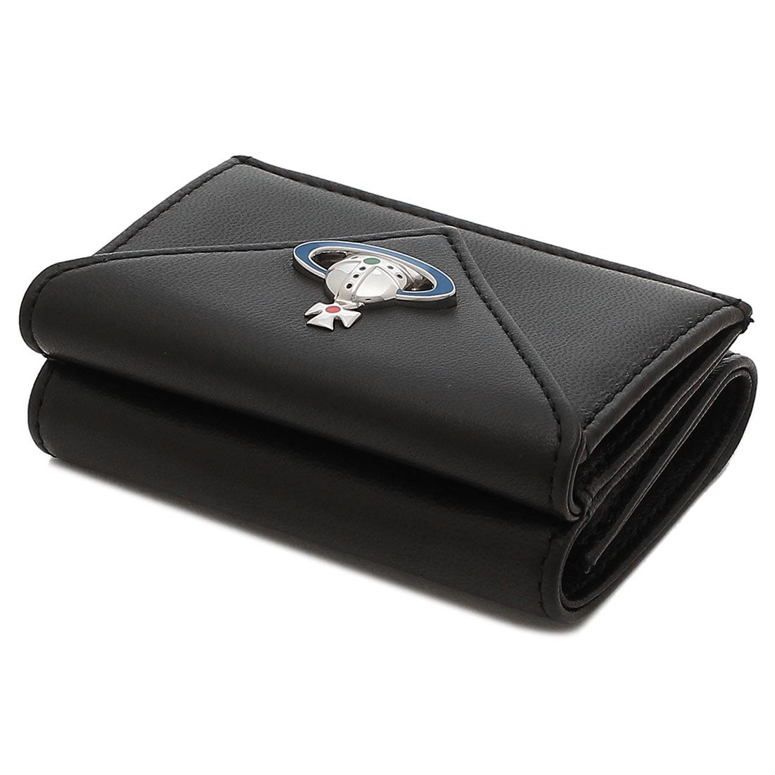 Vivienne Westwood 3つ折り財布 ブラック マット 内柄も素敵☆最新作