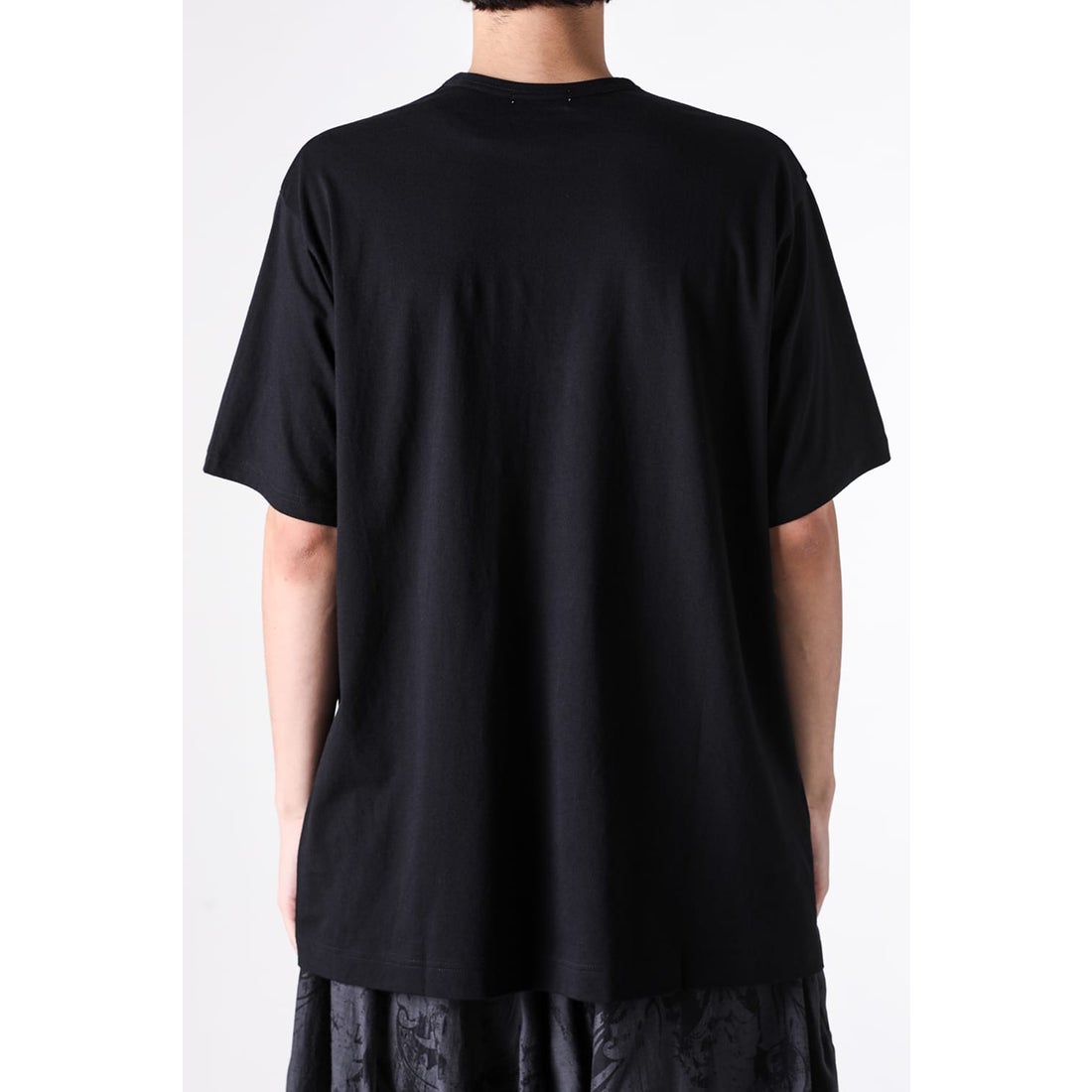 Yohji Yamamoto POUR HOMME Short-sleeve print T-shirt D （Black