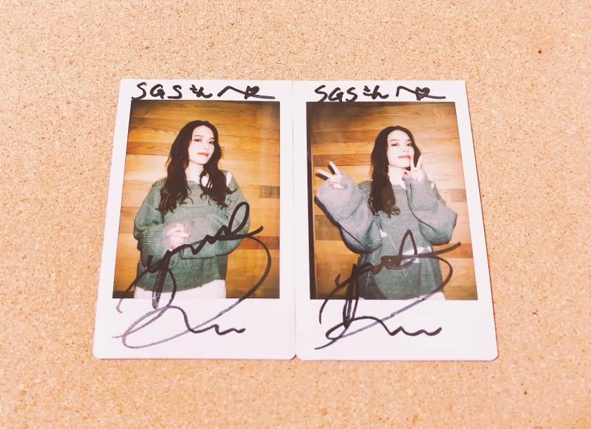 直筆】 ALLY サイン入 チェキ 月刊エンタメ R6年11月号【当選品】 直筆