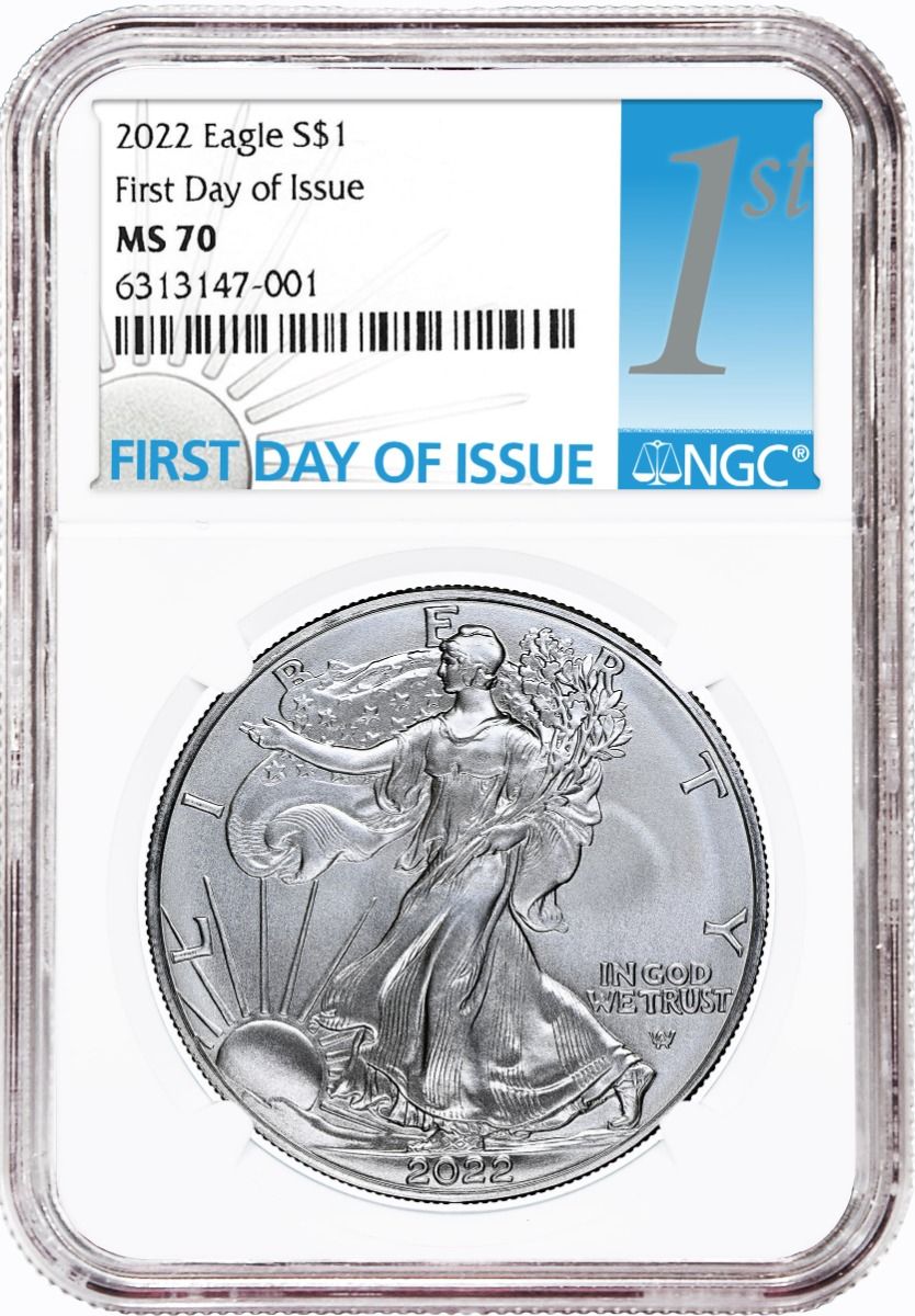 2022 NGC MS-70 First Day Of Issue American Silver Eagle Coin