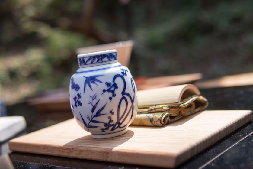 時代物 煎茶道具◇古錫製 錫茶入 大茶壺 ◇ 大茶心壺