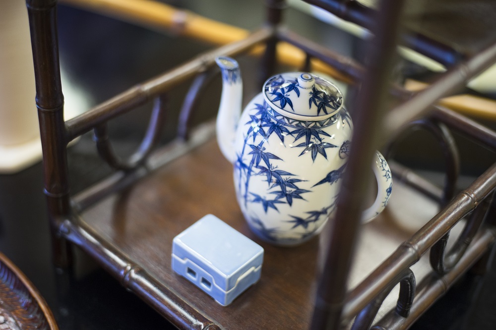 煎茶 象水注 萬古焼 時代物(K-LC757)