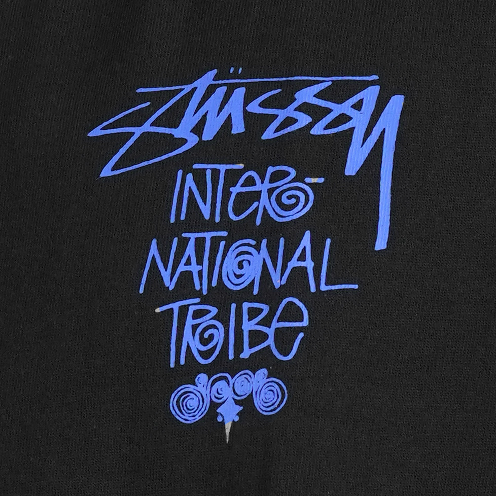 Stussy Tribe Stack Black Tee | Senikersku