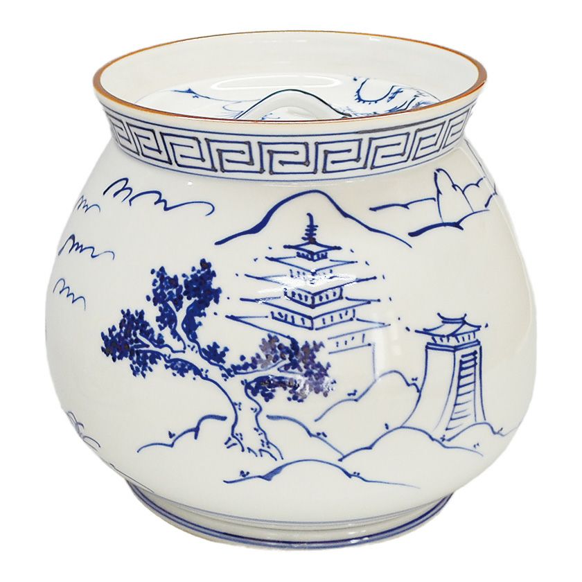 ウ294 水指『福森比路志』『三島芋頭水指 共箱』茶道具 ウ294 水指