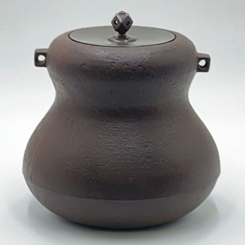 竹編み込み風炉釜 茶道具 風炉釜（ふろがま） 風炉釜 瓢箪釜 加藤 忠