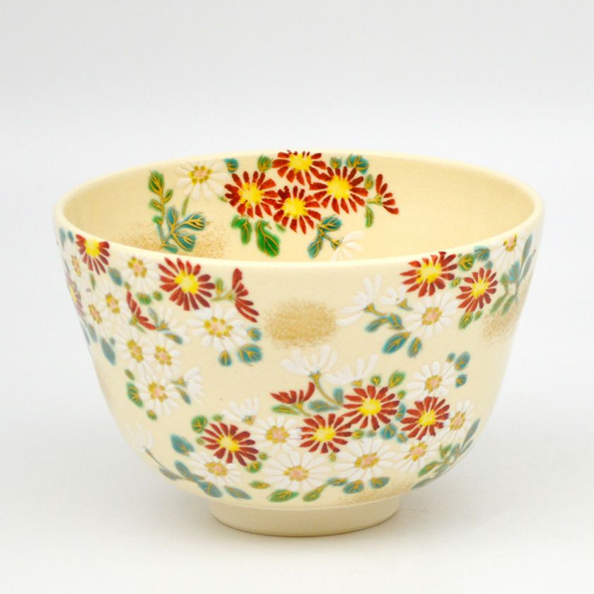 茶道具 抹茶茶碗（まっちゃちゃわん） 茶碗 仁清 小菊 水出 宋絢