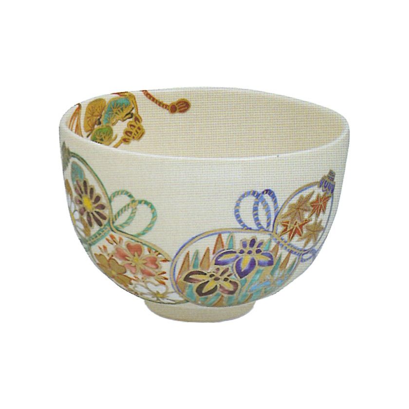 茶道具 城岳 天目釉七宝文数茶碗 10客 茶器/茶道具 抹茶茶碗】 数