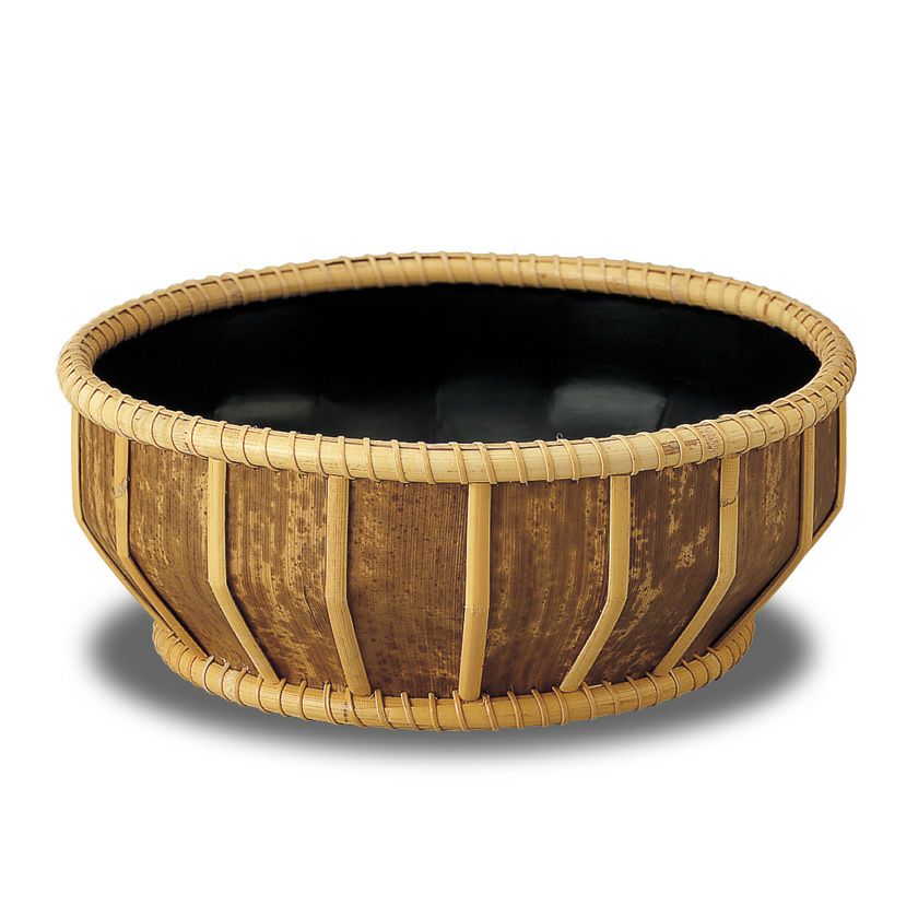 茶道具 炭斗（炭取・すみとり） 炭斗 伏見篭 竹皮 圓能斎