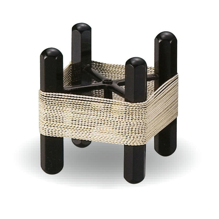 M787 蓋置 『膳所焼』『淡海ぜぜ』『表千家 久田宗也 箱書』 共箱