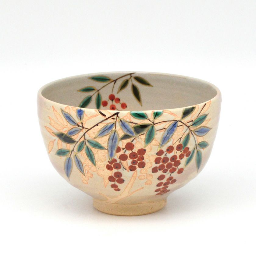 茶道具 抹茶茶碗（まっちゃちゃわん） 茶碗 乾山 南天 巌窯 | 千年の