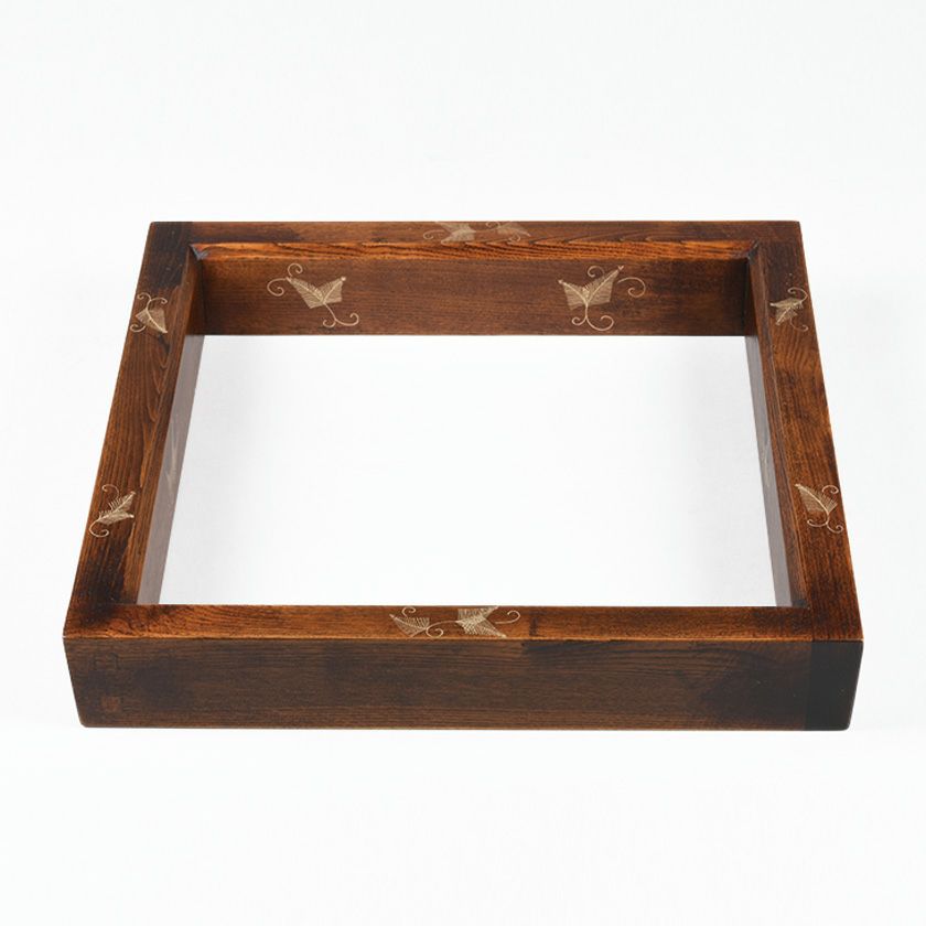 茶道具 炉縁（ろぶち） 炉縁 吹漆 松唐草蒔絵 中村 湖彩 | 千年の香り