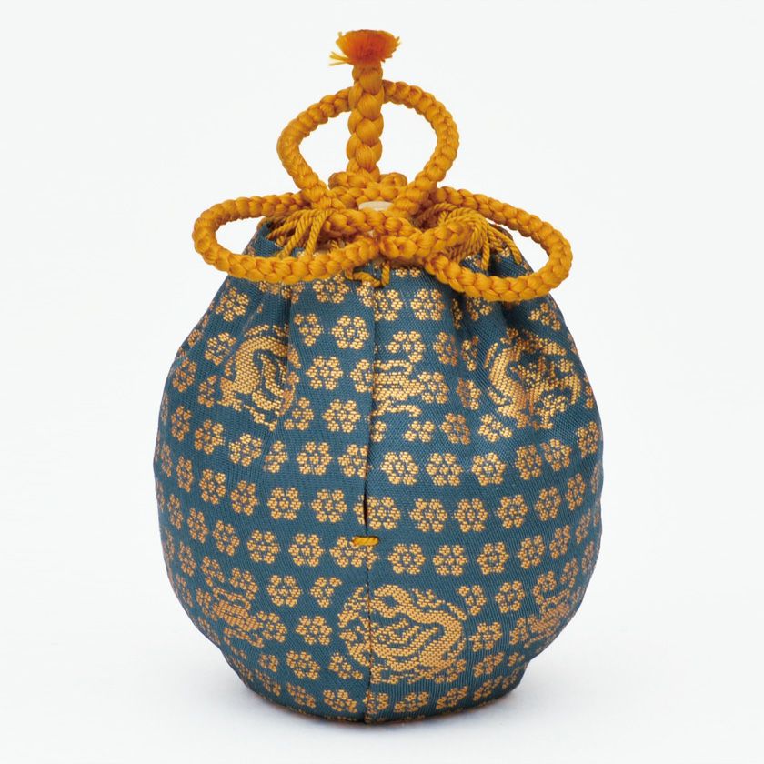 茶道具 陶器製容器 木製箱付き まる壺茶入 茶道具 陶器製容器 木製箱