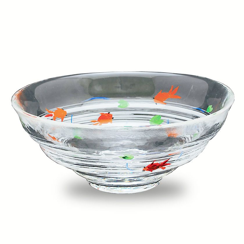 茶道具 平茶碗（ひらちゃわん） 義山茶碗 金魚（耐熱） 八木 海峰