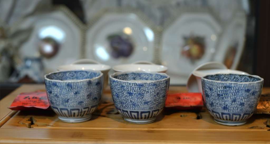 c144 古伊万里 染付 そばちょこ 5客 蕎麦猪口