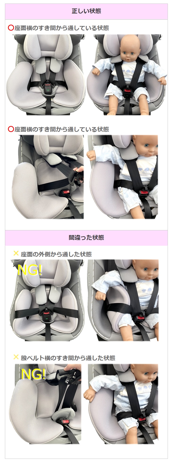 ベルトが短い・きつい」腰ベルトを通す位置は合っている？ | コンビ