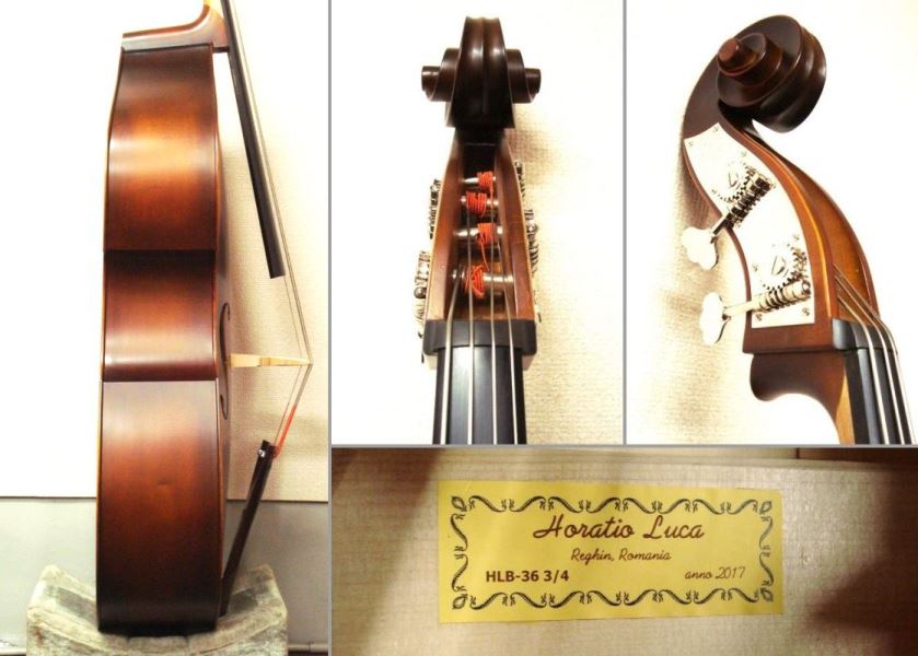 未使用】ピラストロ オリジナル・フラットクローム コントラバス弦 4本