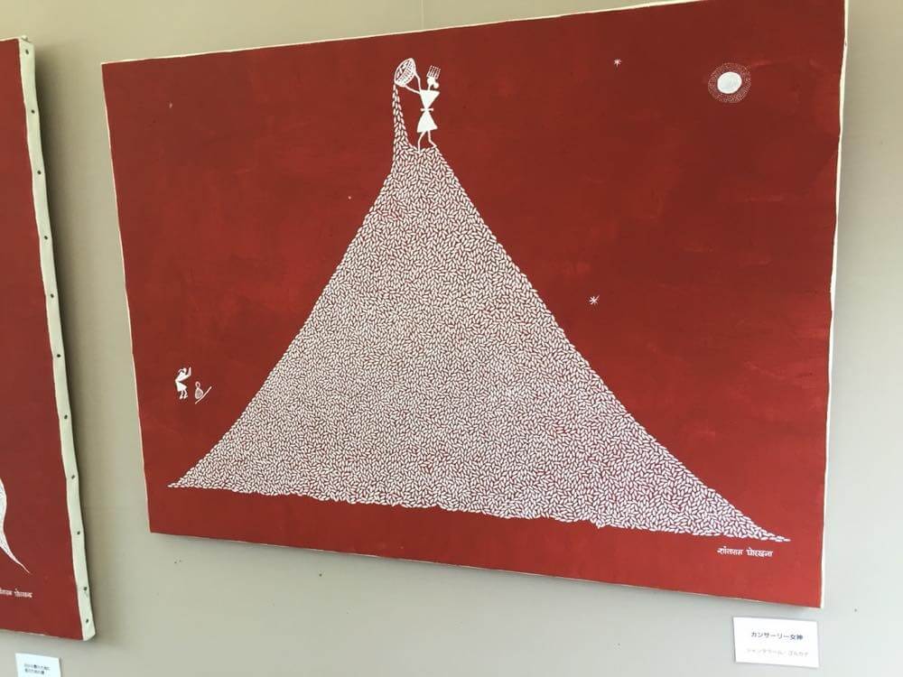 インドのフォークアート「ワルリー画」（ナマステインディアで3人の