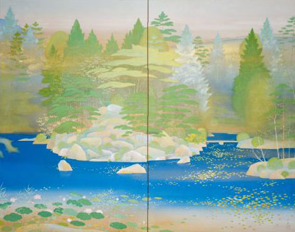 日本画家 宇田萩邨 日本画家 宇田萩邨 宇田荻邨 藤 日本画家