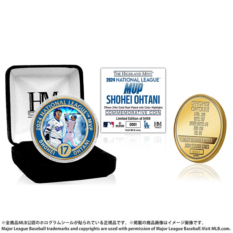 MLB 大谷翔平 エンゼルス 記念コイン 2021 ア・リーグ MVP シルバー