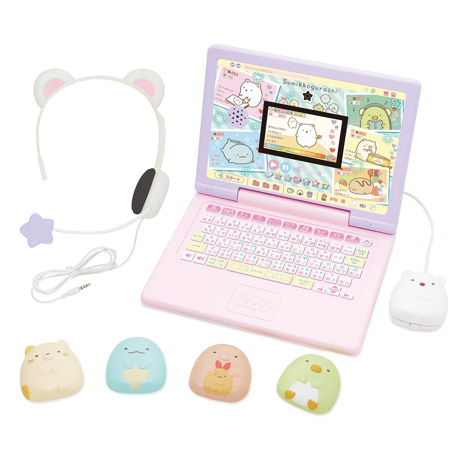 マウスできせかえ！ すみっコぐらしパソコン｜セガ フェイブ トイ製品