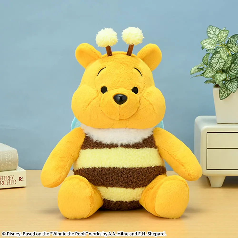 くまのプーさん Lぬいぐるみ ほっぺぷっくり みつばちVer.｜プライズ
