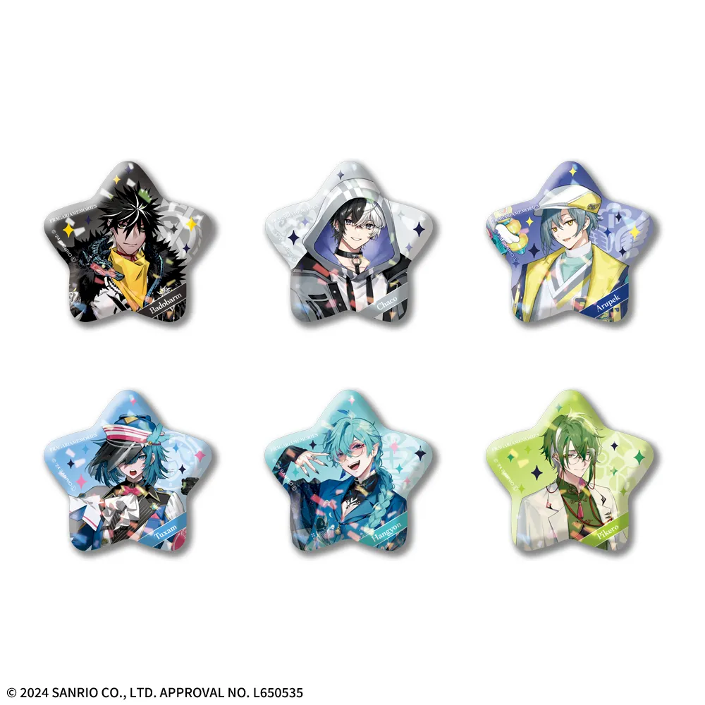 フラガリアメモリーズ 星型缶バッジ“NOIR BOUQUET”｜プライズ・くじ