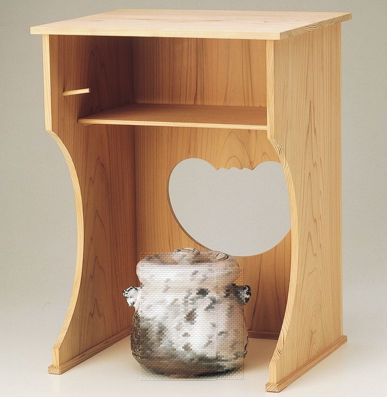 茶道具 桐 抱清棚 通販販売【茶道具】 抱清棚 杉木地 *碌々斎