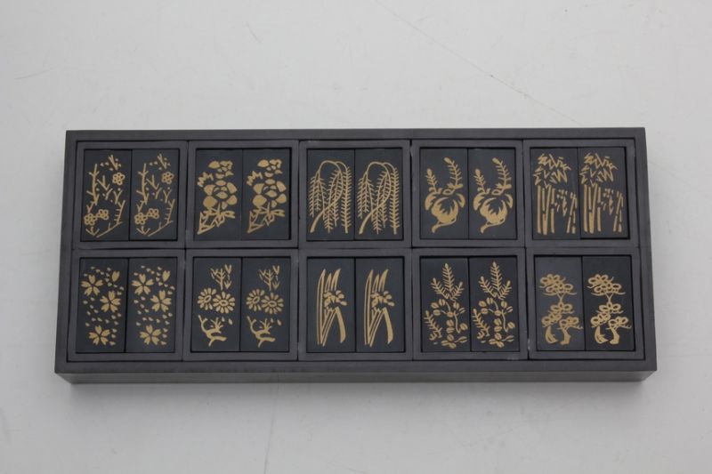 茶道具表千家七事式一二三盆十種香札大折据